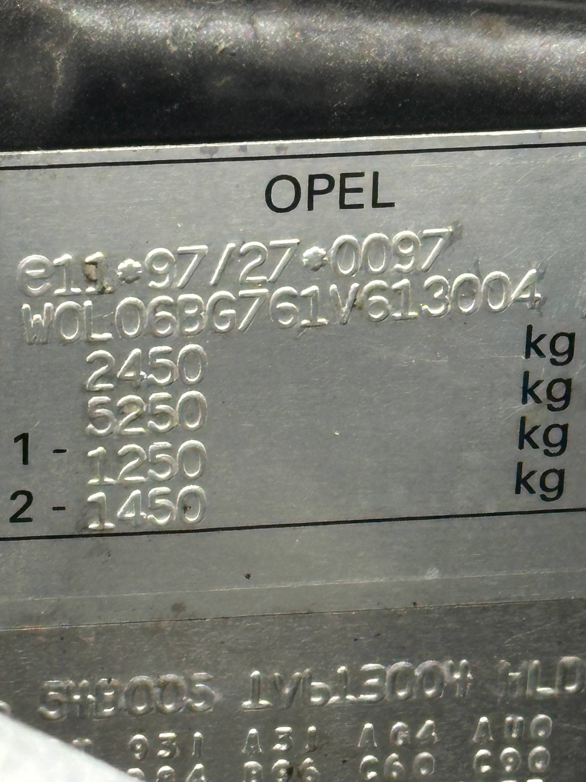 Разборка OPEL FRONTERA B внедорожник (6B) (98 - 03) (1998 - 2003)